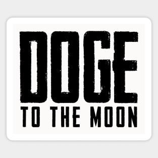 Doge to the Moon (Dark) Magnet